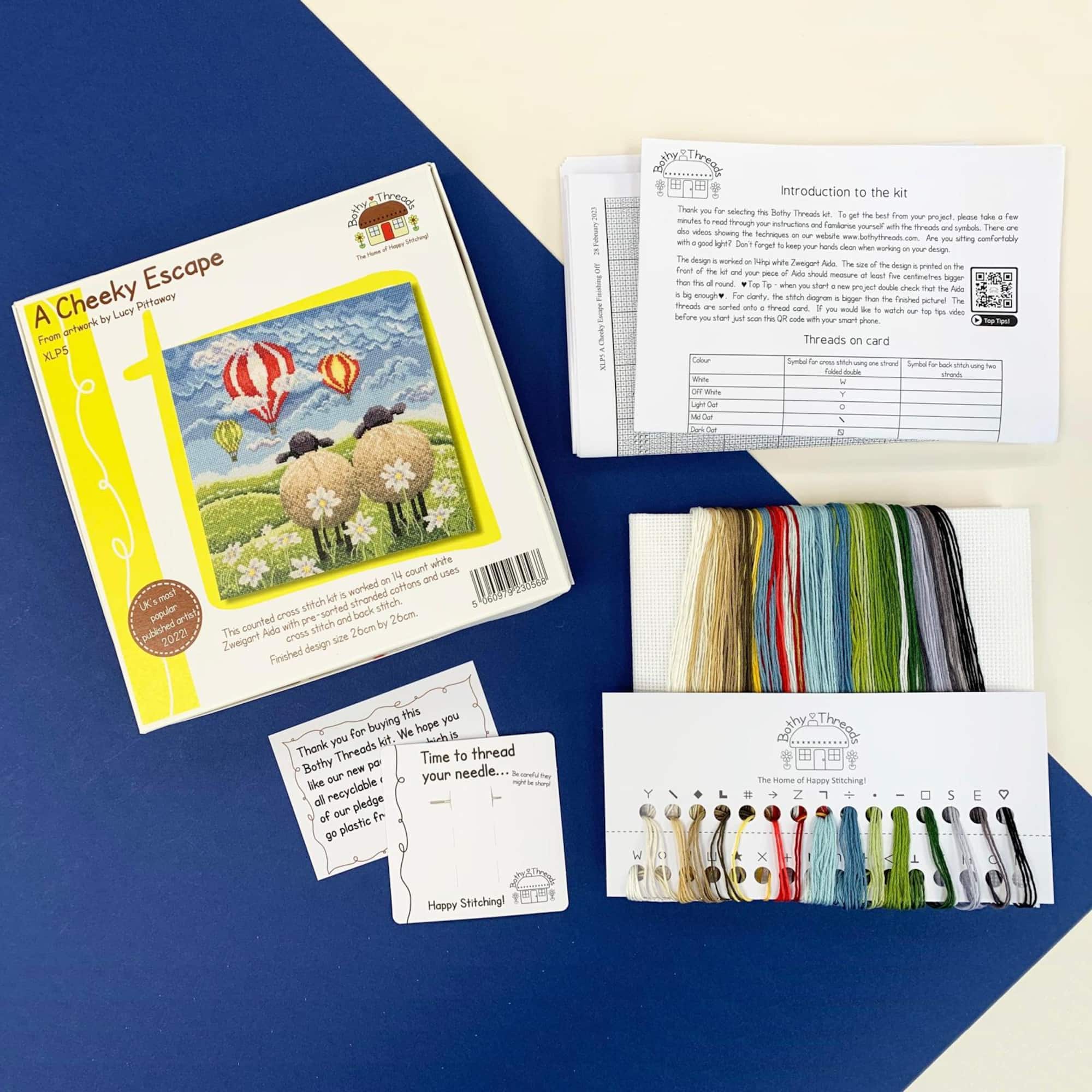 Bothy Threads A Cheeky Escape Counted Cross Stitch Kit